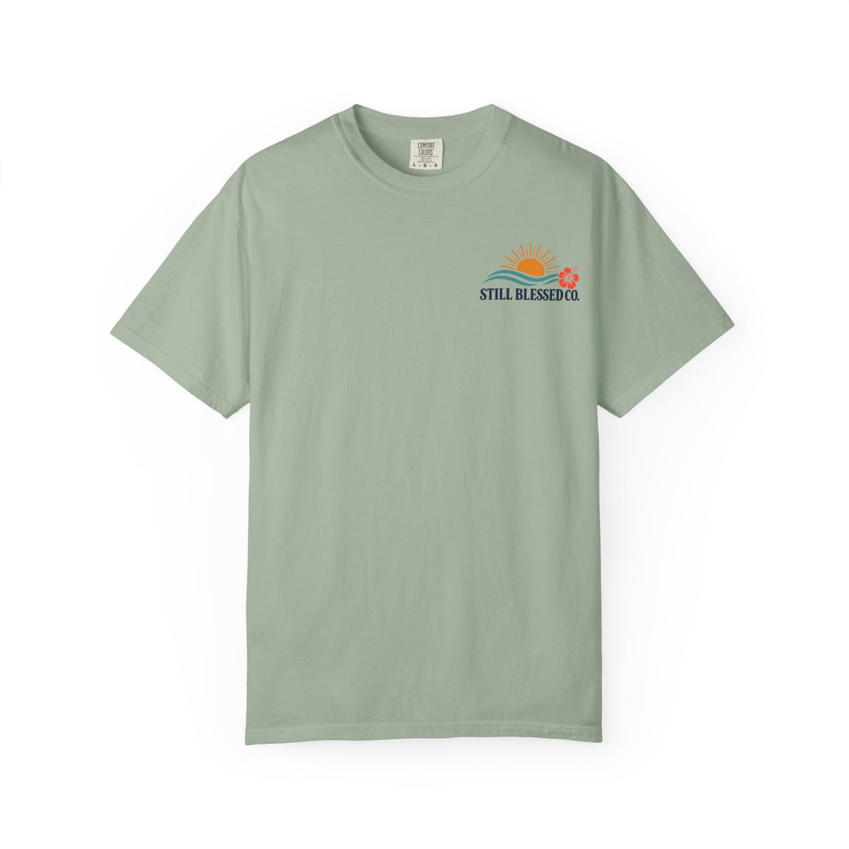 Mercy Rises With the Son Christian T-Shirt | Coastal Faith Comfort Colors Tee | Sunrise Beach Shirt for Women | Still Blessed Co.