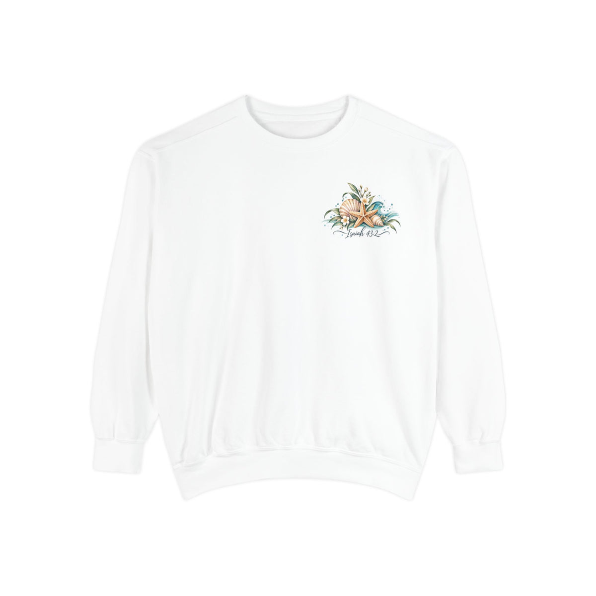 Deep Waters | Isaiah 43:2 Coastal Faith Crewneck