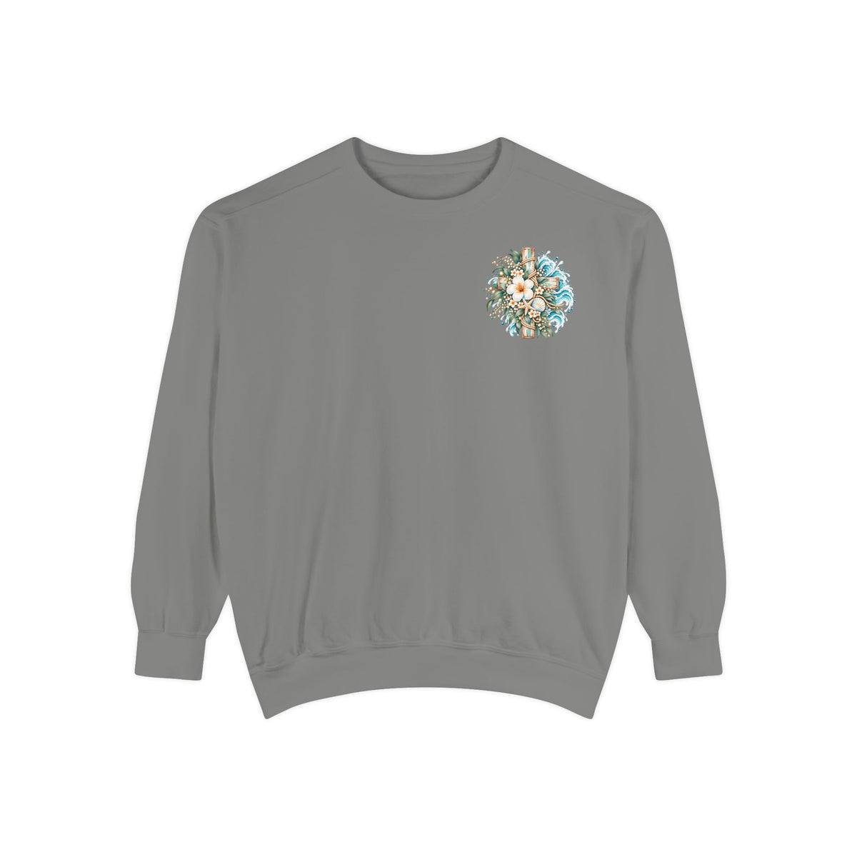 Peace, Be Still | Mark 4:39 Coastal Christian Crewneck