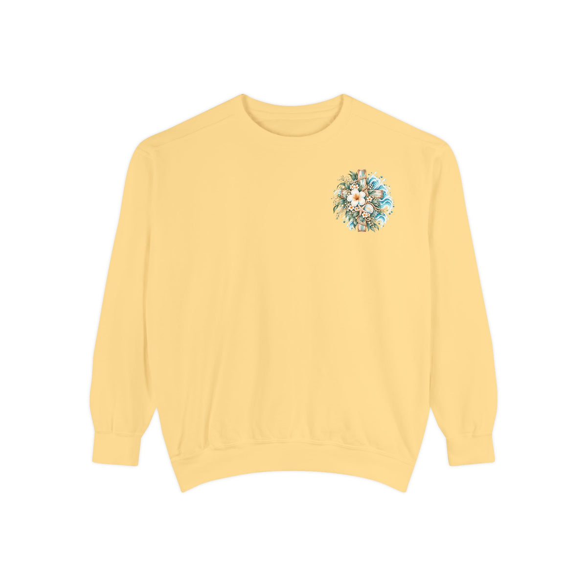 Peace, Be Still | Mark 4:39 Coastal Christian Crewneck