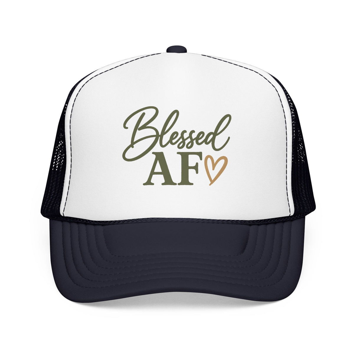 Blessed AF™ Women's Trucker Hat | Boutique Christian Snapback | Coastal Faith Hat | Still Blessed Co.  AF = Abundantly Favored ✨