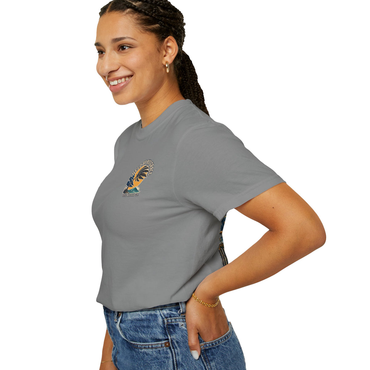 Bent by the Storm, Held by His Grace Comfort Colors® Tee | Coastal Christian Shirt | Women’s Faith Graphic T-Shirt