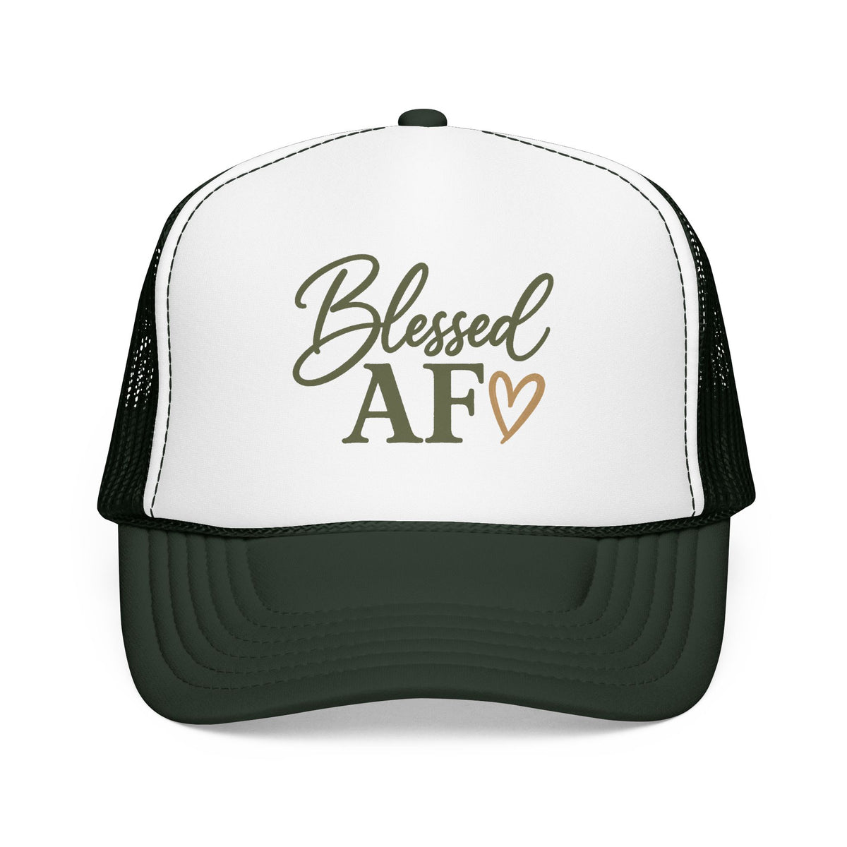 Blessed AF™ Women's Trucker Hat | Boutique Christian Snapback | Coastal Faith Hat | Still Blessed Co.  AF = Abundantly Favored ✨