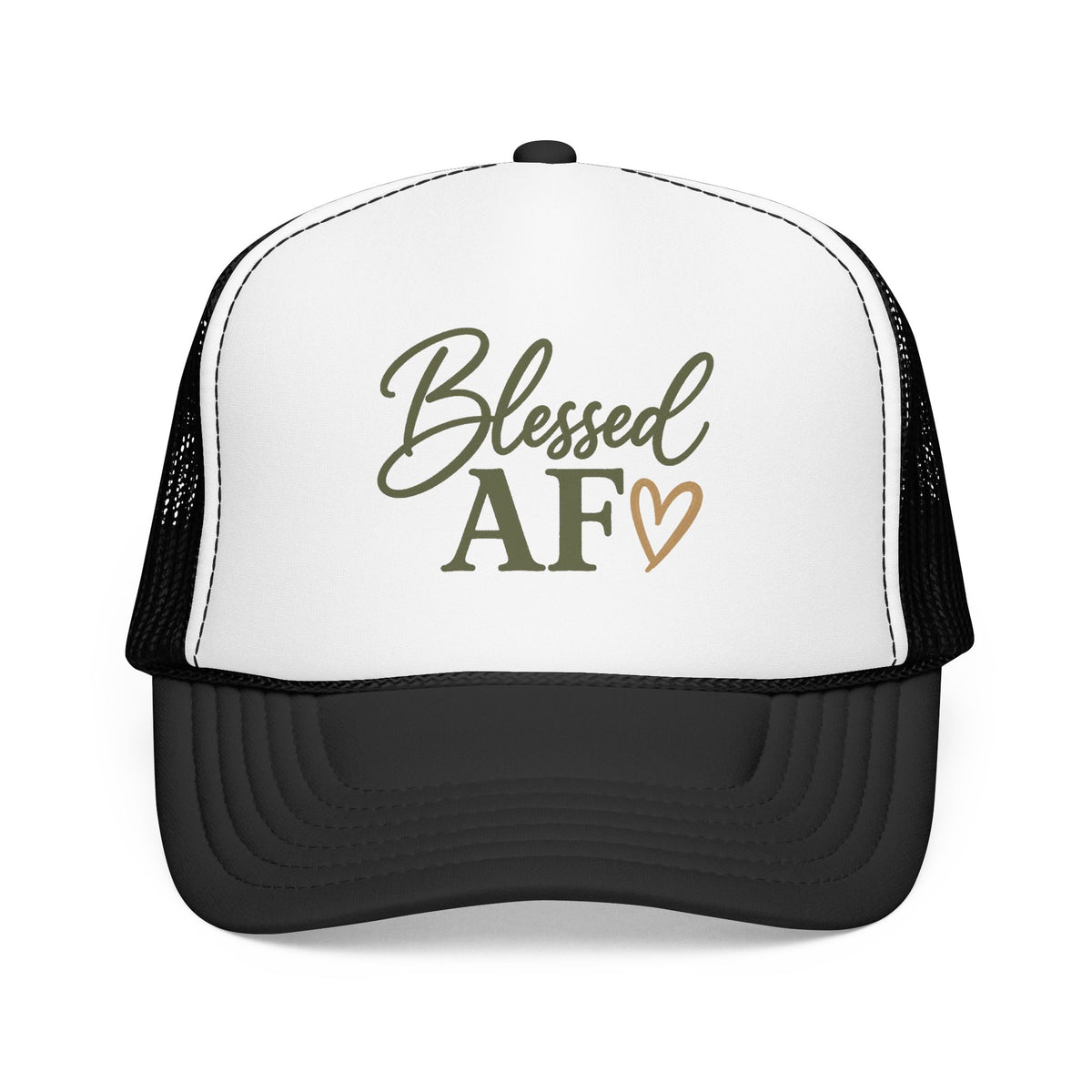 Blessed AF™ Women's Trucker Hat | Boutique Christian Snapback | Coastal Faith Hat | Still Blessed Co.  AF = Abundantly Favored ✨