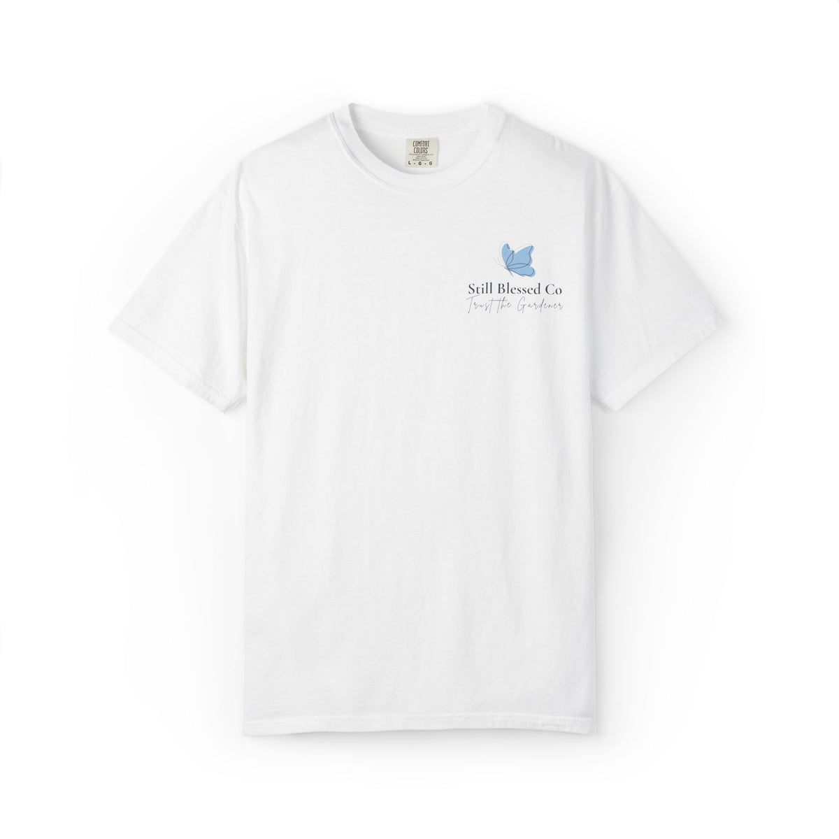 Blooming in God’s Timing Comfort Colors® Tee | Christian Floral Front & Back Shirt | Faith-Inspired Gift for Her