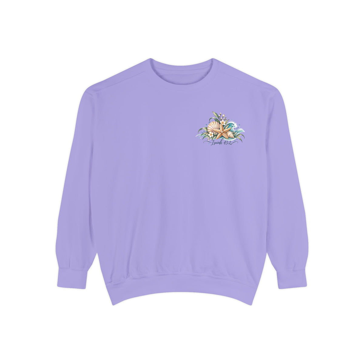 Deep Waters | Isaiah 43:2 Coastal Faith Crewneck