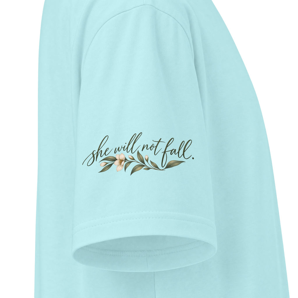 God Is Within Her Shirt | Psalm 46:5 Botanical Oversized Christian Tee