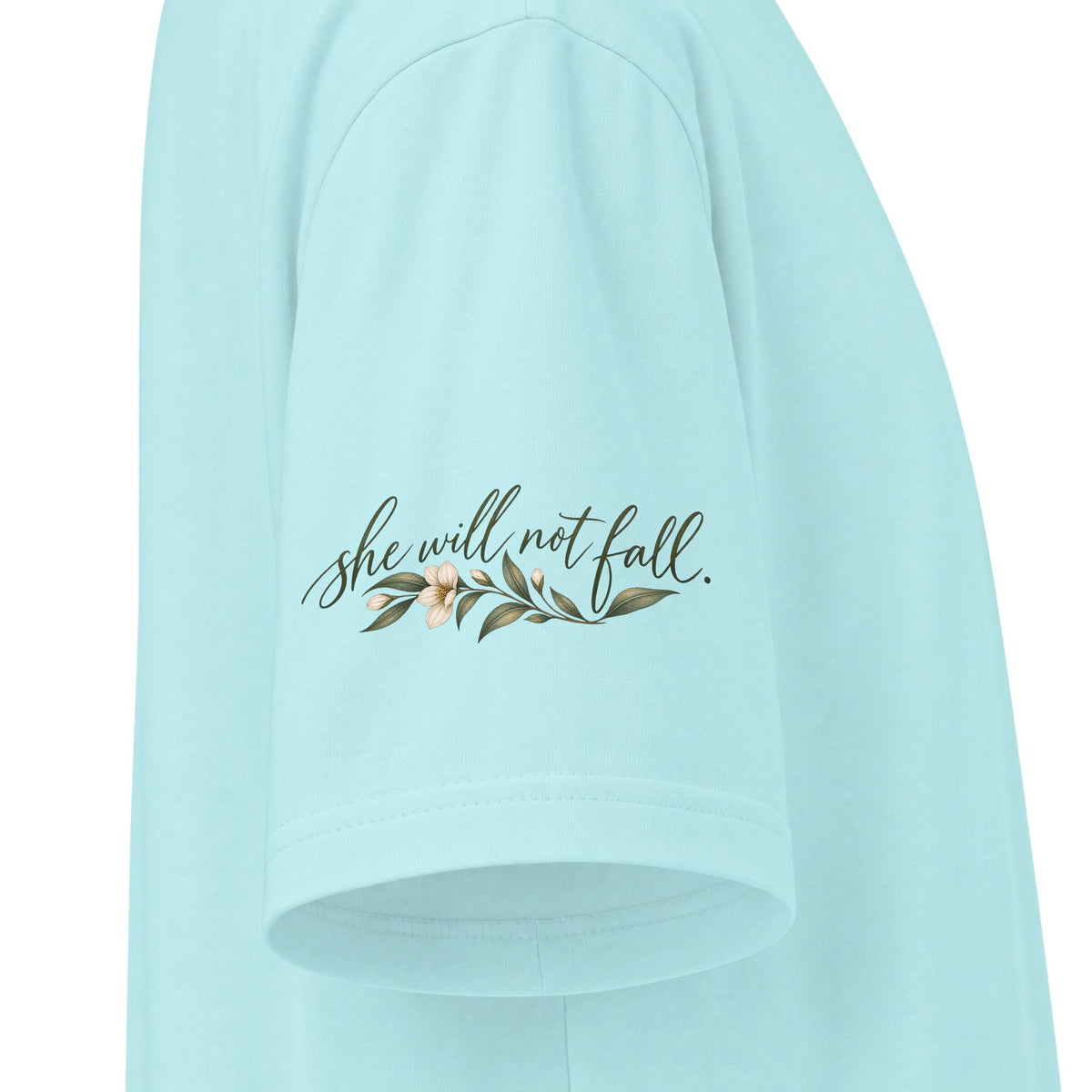God Is Within Her Shirt | Psalm 46:5 Botanical Oversized Christian Tee