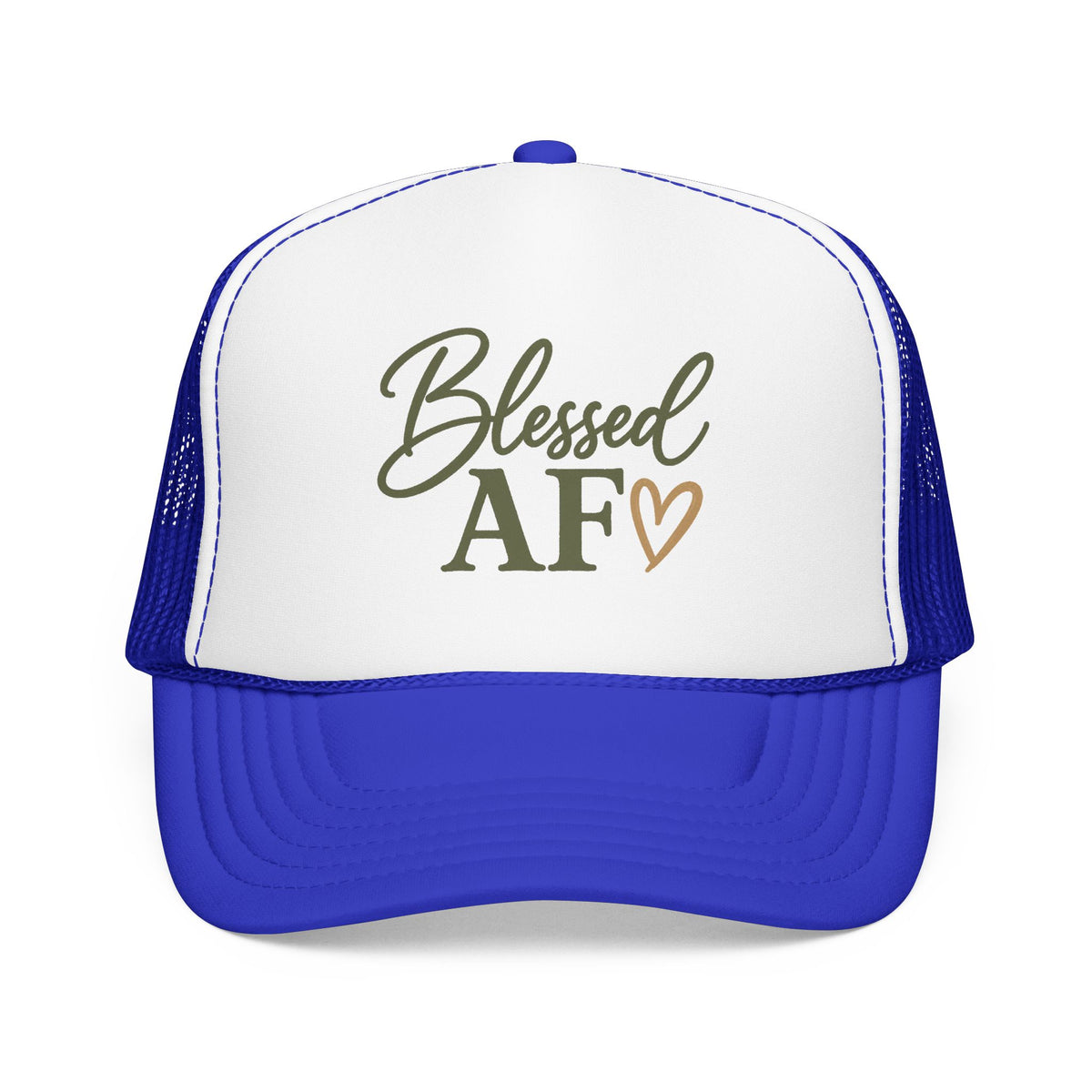 Blessed AF™ Women's Trucker Hat | Boutique Christian Snapback | Coastal Faith Hat | Still Blessed Co.  AF = Abundantly Favored ✨