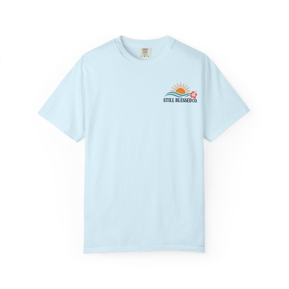 Mercy Rises With the Son Christian T-Shirt | Coastal Faith Comfort Colors Tee | Sunrise Beach Shirt for Women | Still Blessed Co.