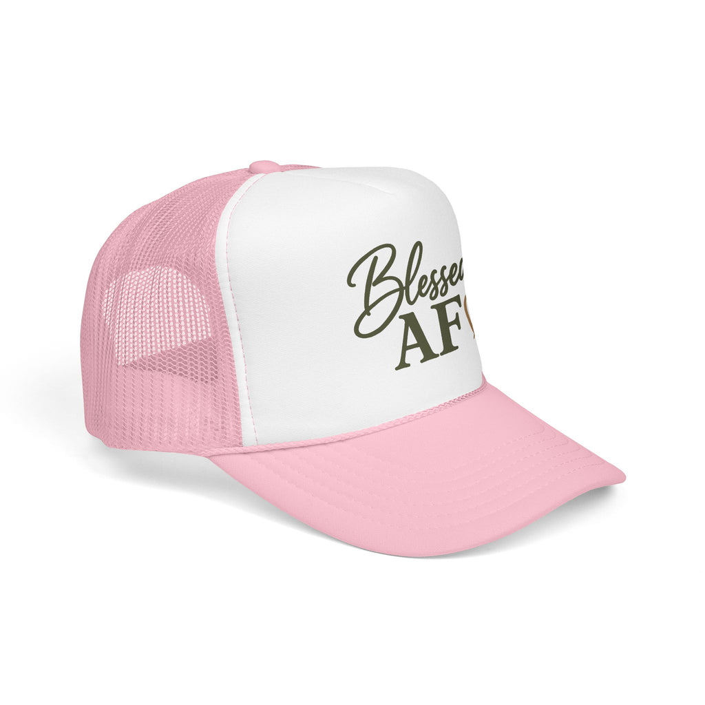 Blessed AF™ Women's Trucker Hat | Boutique Christian Snapback | Coastal Faith Hat | Still Blessed Co.  AF = Abundantly Favored ✨