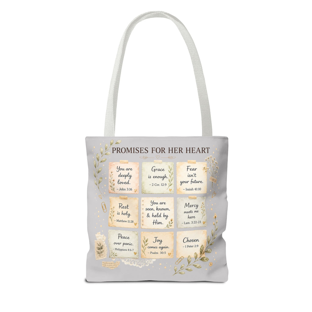 His Faithfulness Never Fails™ Double-Sided Christian Tote Bag | Scripture Promise Canvas Tote | Bible Study Bag | Faith Gift for Women