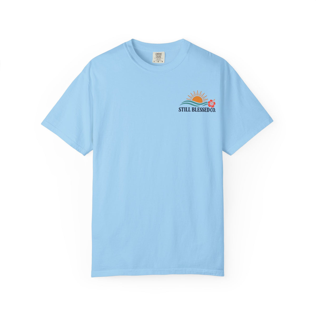 Mercy Rises With the Son Christian T-Shirt | Coastal Faith Comfort Colors Tee | Sunrise Beach Shirt for Women | Still Blessed Co.