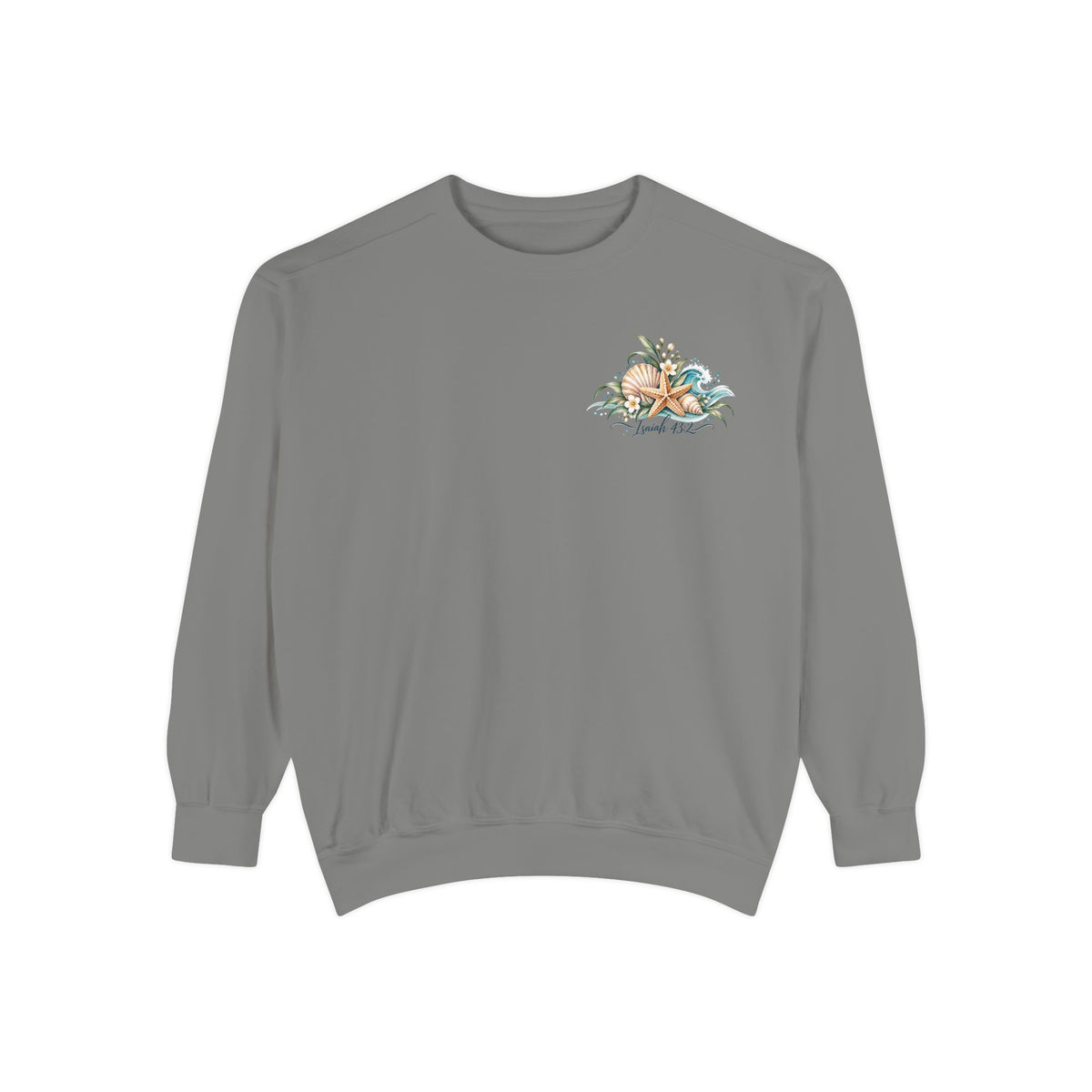Deep Waters | Isaiah 43:2 Coastal Faith Crewneck