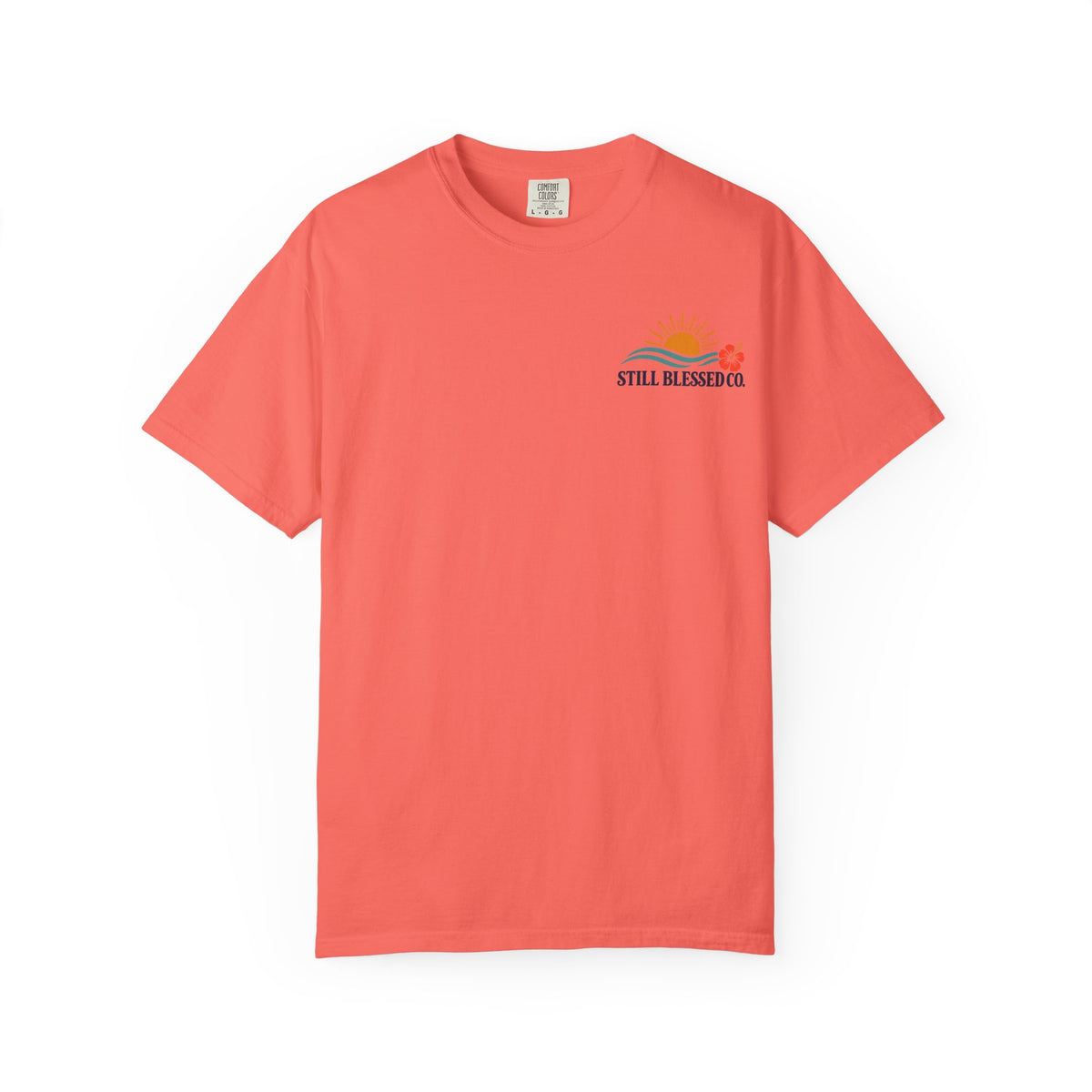 Mercy Rises With the Son Christian T-Shirt | Coastal Faith Comfort Colors Tee | Sunrise Beach Shirt for Women | Still Blessed Co.