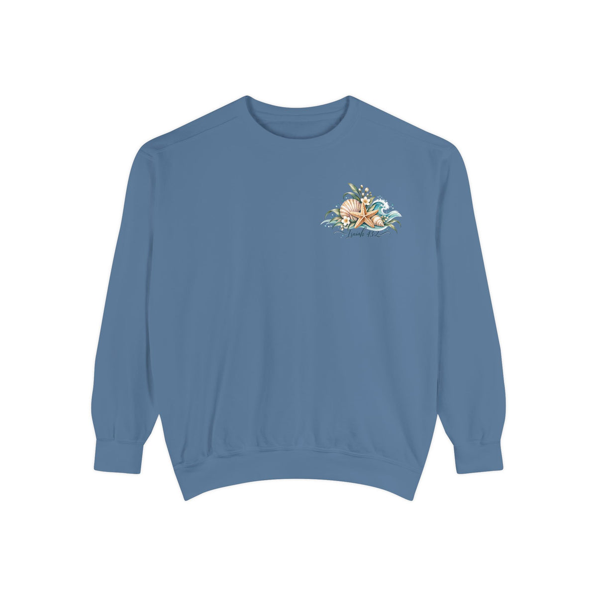 Deep Waters | Isaiah 43:2 Coastal Faith Crewneck