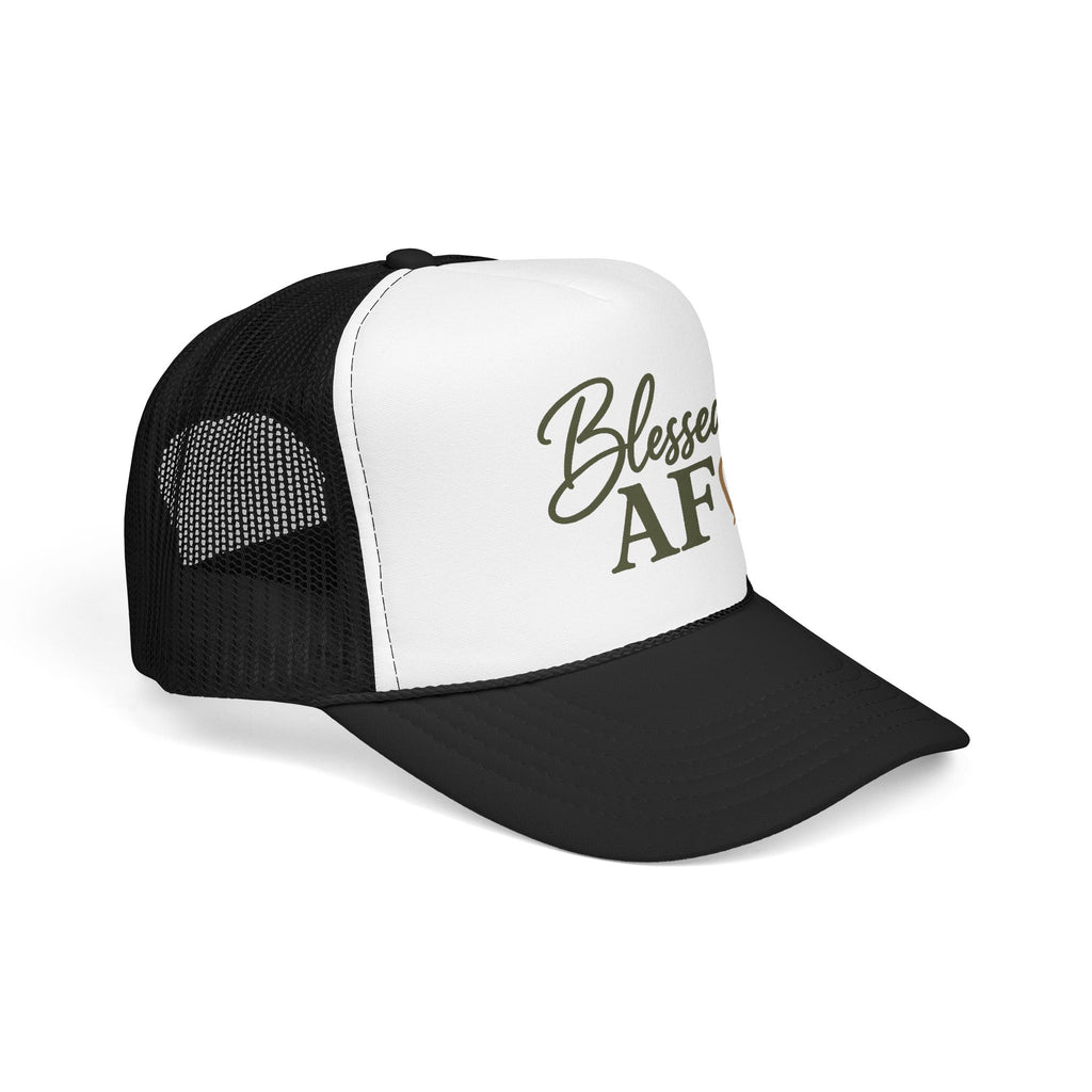 Blessed AF™ Women's Trucker Hat | Boutique Christian Snapback | Coastal Faith Hat | Still Blessed Co.  AF = Abundantly Favored ✨