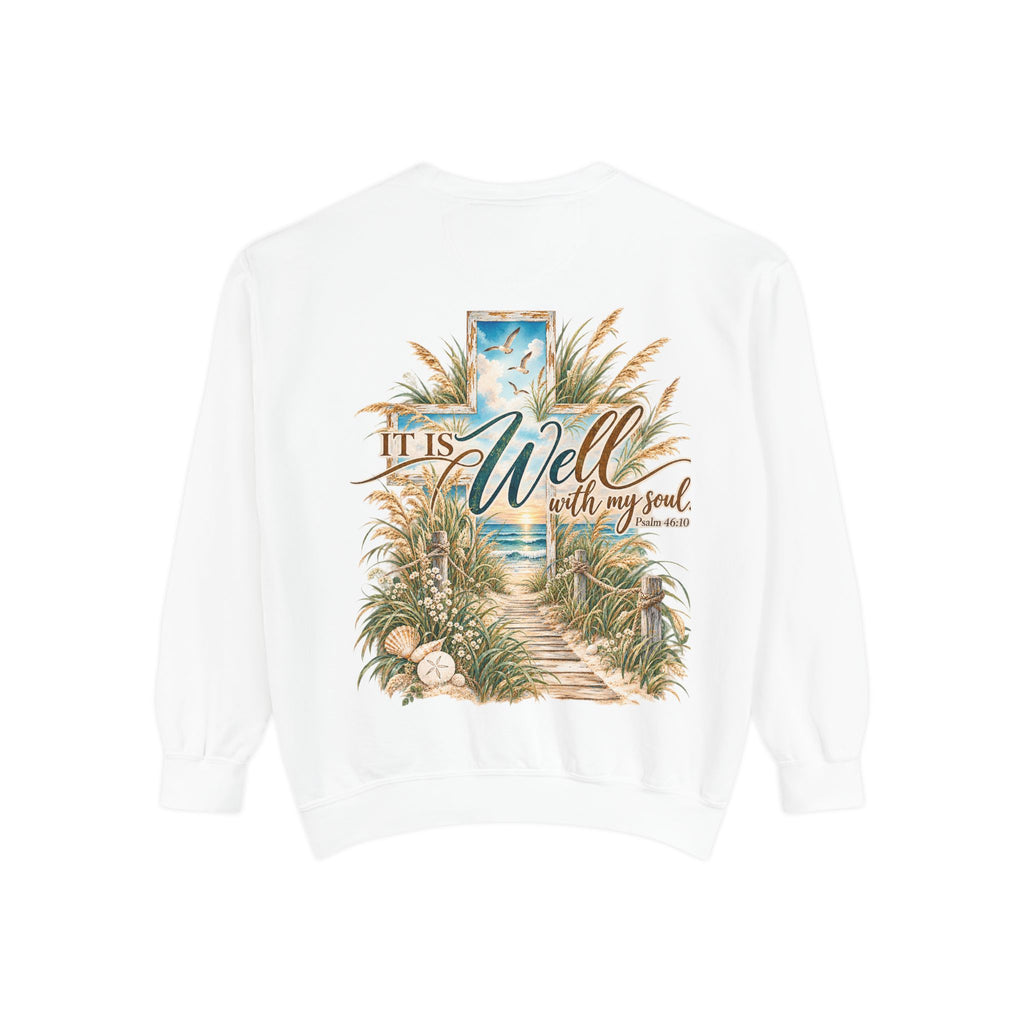 It Is Well | Psalm 46:10 Coastal Christian Crewneck