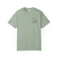 Mercy Rises Tee — Sunrise Surf Christian T-Shirt (Lamentations 3:22-23)
