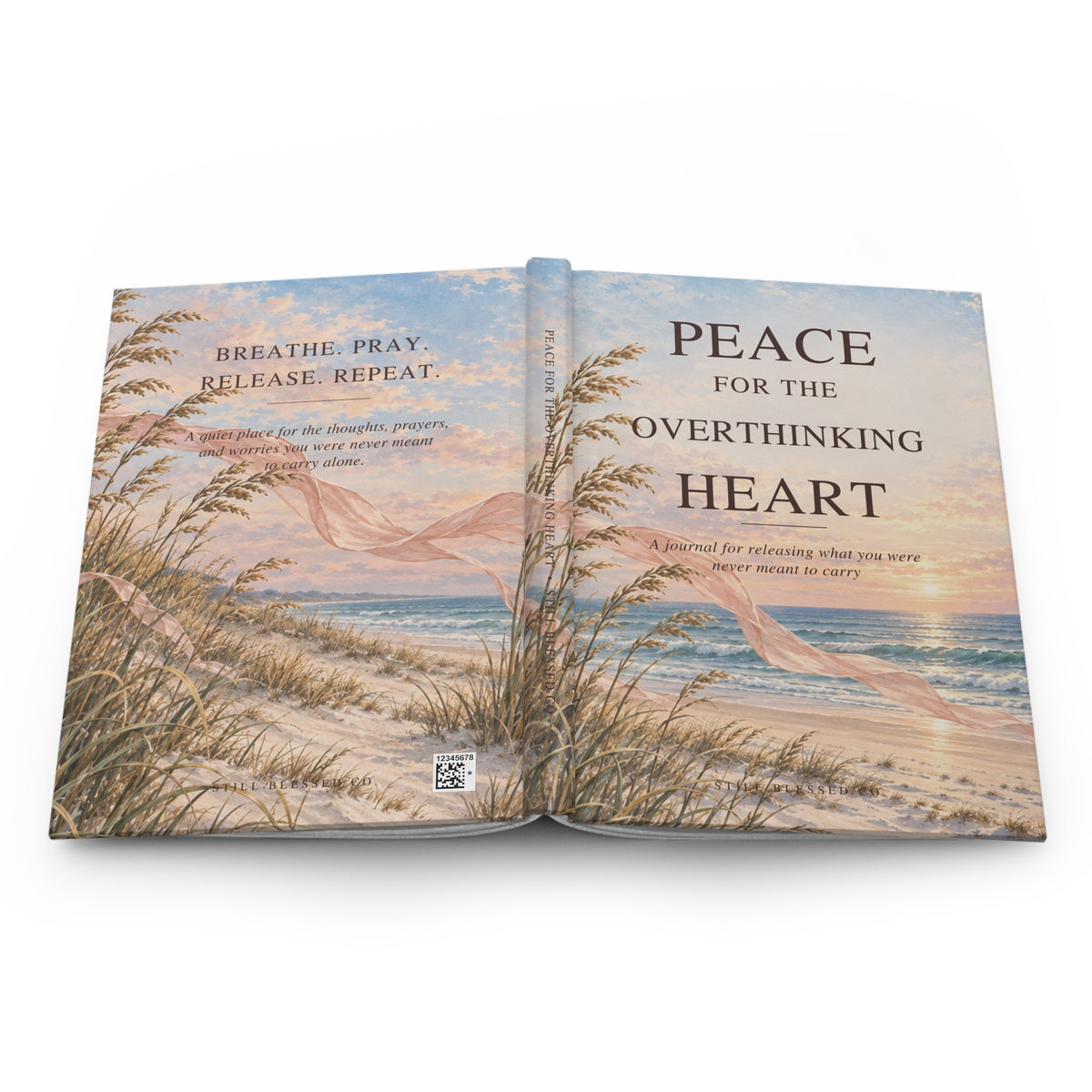 Peace for the Overthinking Heart Hardcover Journal | Christian Prayer, Reflection & Anxiety Journal