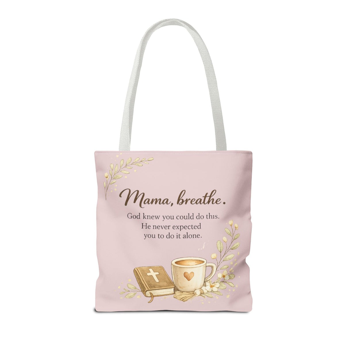 Raising Tiny Disciples & Surviving on Prayer™ Double-Sided Christian Mama Tote Bag | Faith-Based Canvas Tote | Gift for Moms