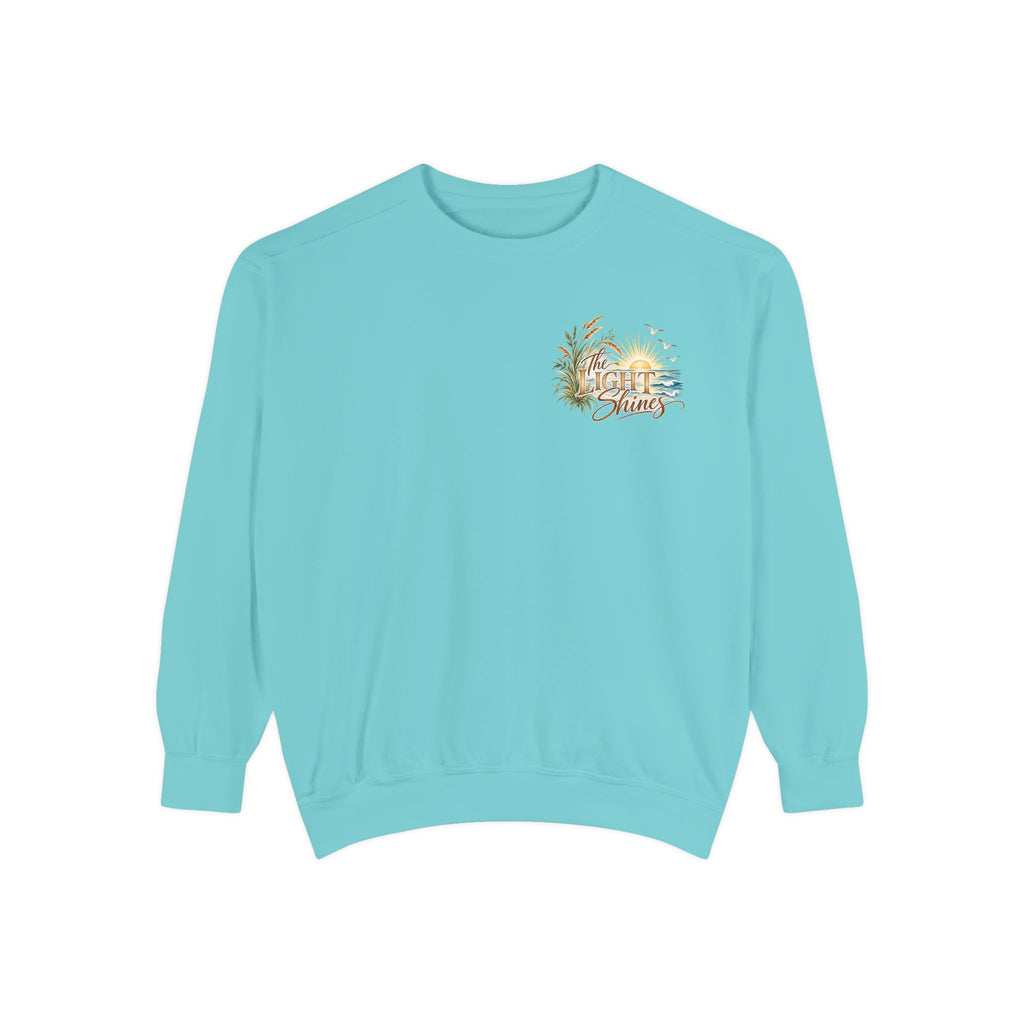 The Light Shines | John 1:5 Coastal Christian Crewneck