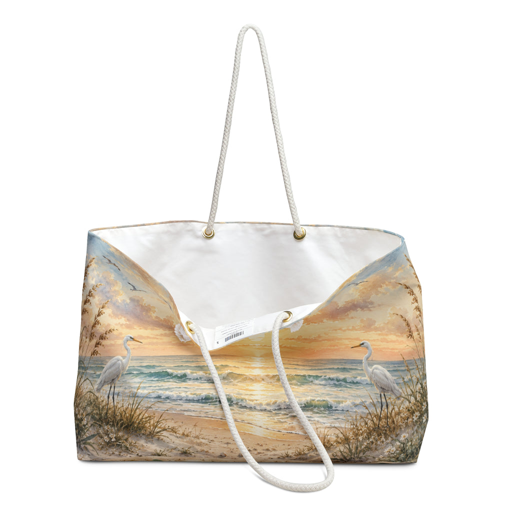Morning Mercies™ Weekender Bag | Coastal Christian Beach Bag | Luxury Beach Tote | Oversized Travel Bag | Still Blessed Co.