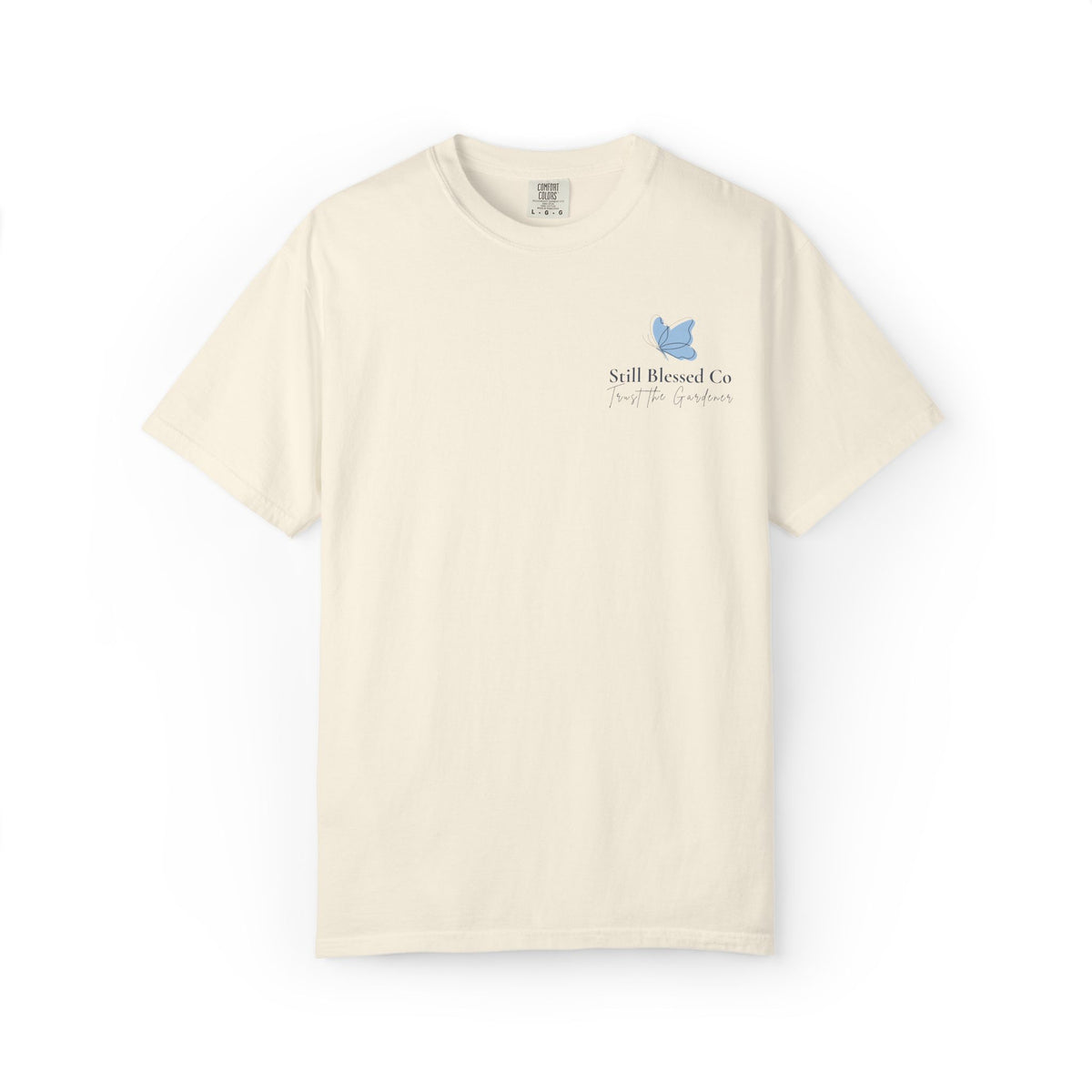 Blooming in God’s Timing Comfort Colors® Tee | Christian Floral Front & Back Shirt | Faith-Inspired Gift for Her