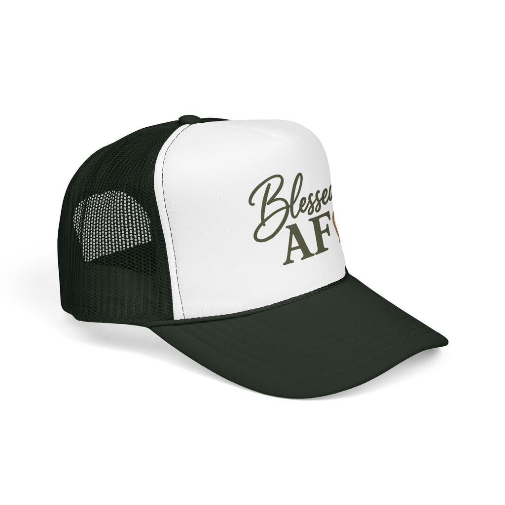 Blessed AF™ Women's Trucker Hat | Boutique Christian Snapback | Coastal Faith Hat | Still Blessed Co.  AF = Abundantly Favored ✨