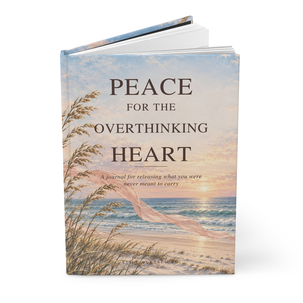 Peace for the Overthinking Heart Hardcover Journal | Christian Prayer, Reflection & Anxiety Journal