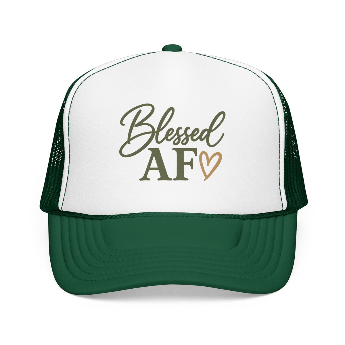 Blessed AF™ Women's Trucker Hat | Boutique Christian Snapback | Coastal Faith Hat | Still Blessed Co.  AF = Abundantly Favored ✨