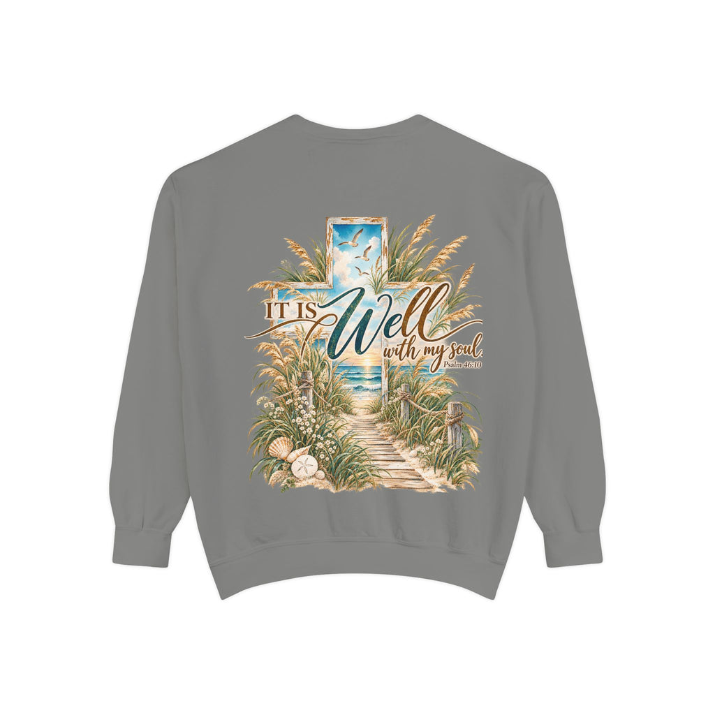 It Is Well | Psalm 46:10 Coastal Christian Crewneck