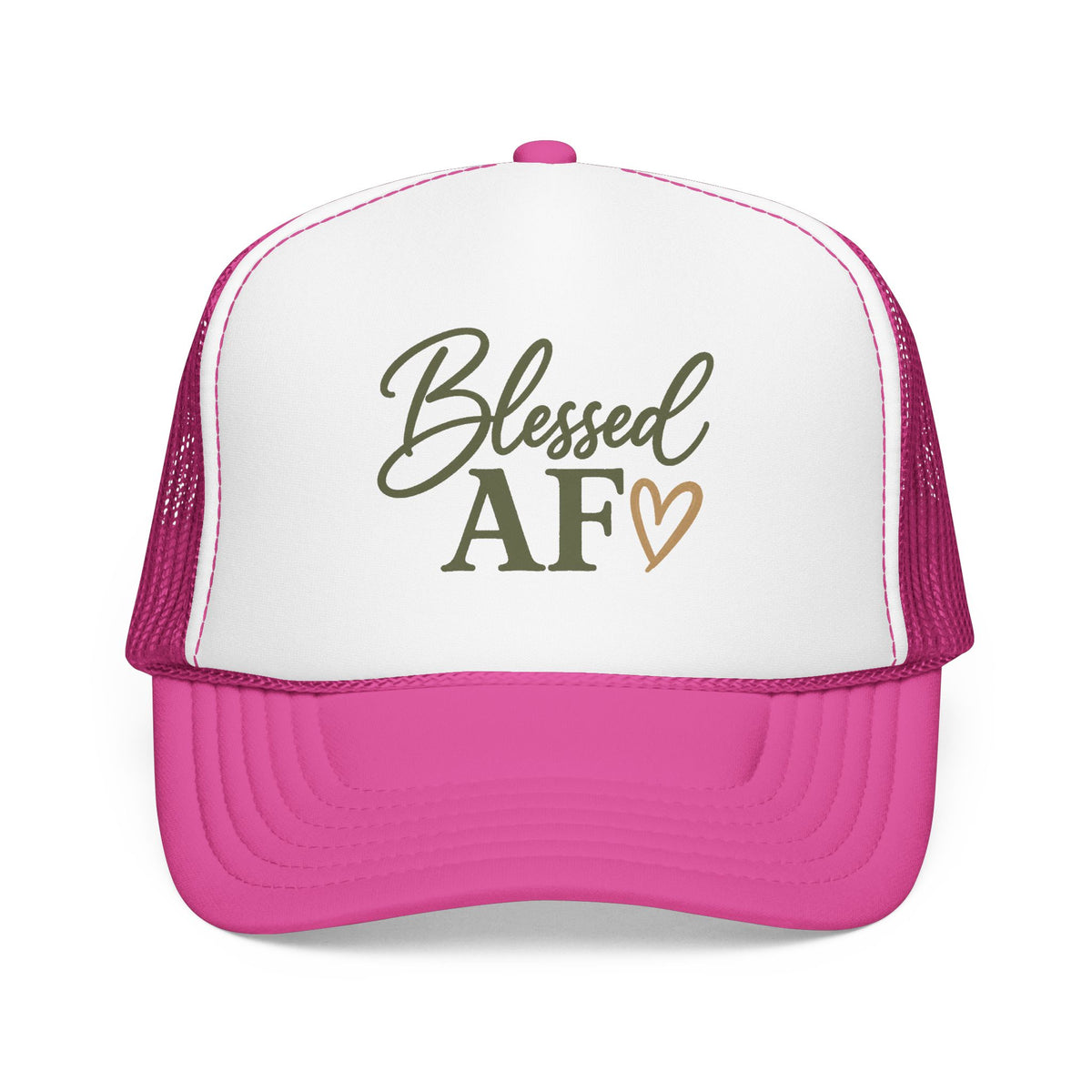Blessed AF™ Women's Trucker Hat | Boutique Christian Snapback | Coastal Faith Hat | Still Blessed Co.  AF = Abundantly Favored ✨