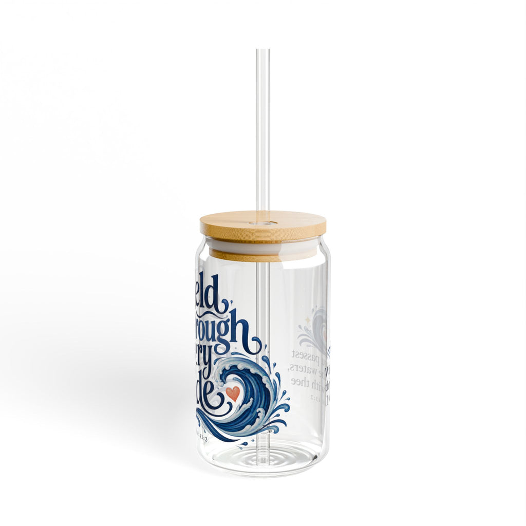 Held Through Every Tide | Coastal Faith Glass Sipper · 16 oz