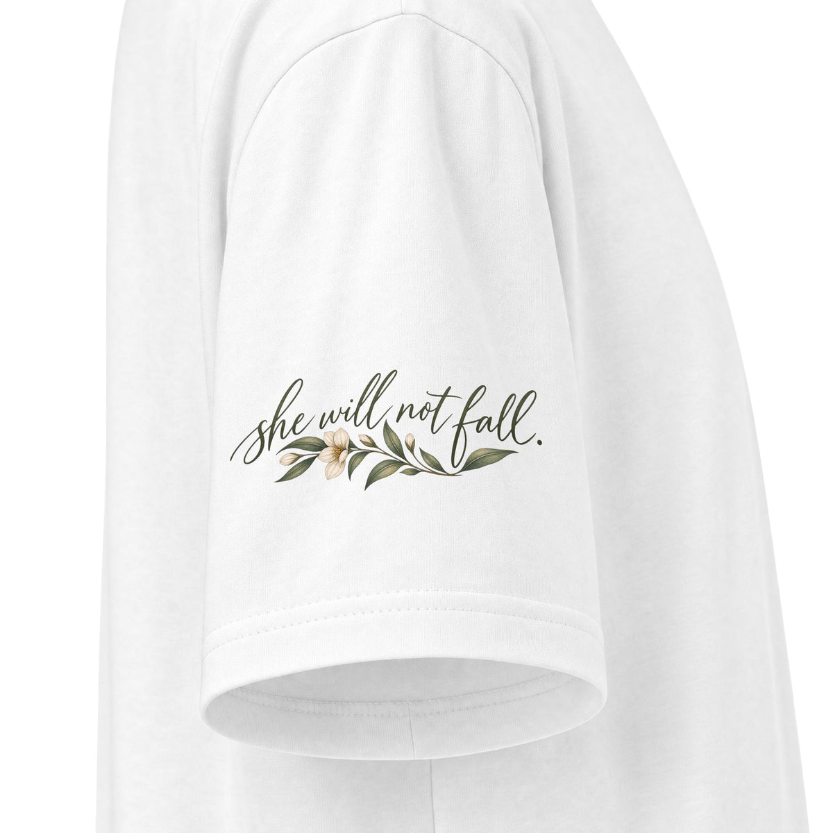 God Is Within Her Shirt | Psalm 46:5 Botanical Oversized Christian Tee