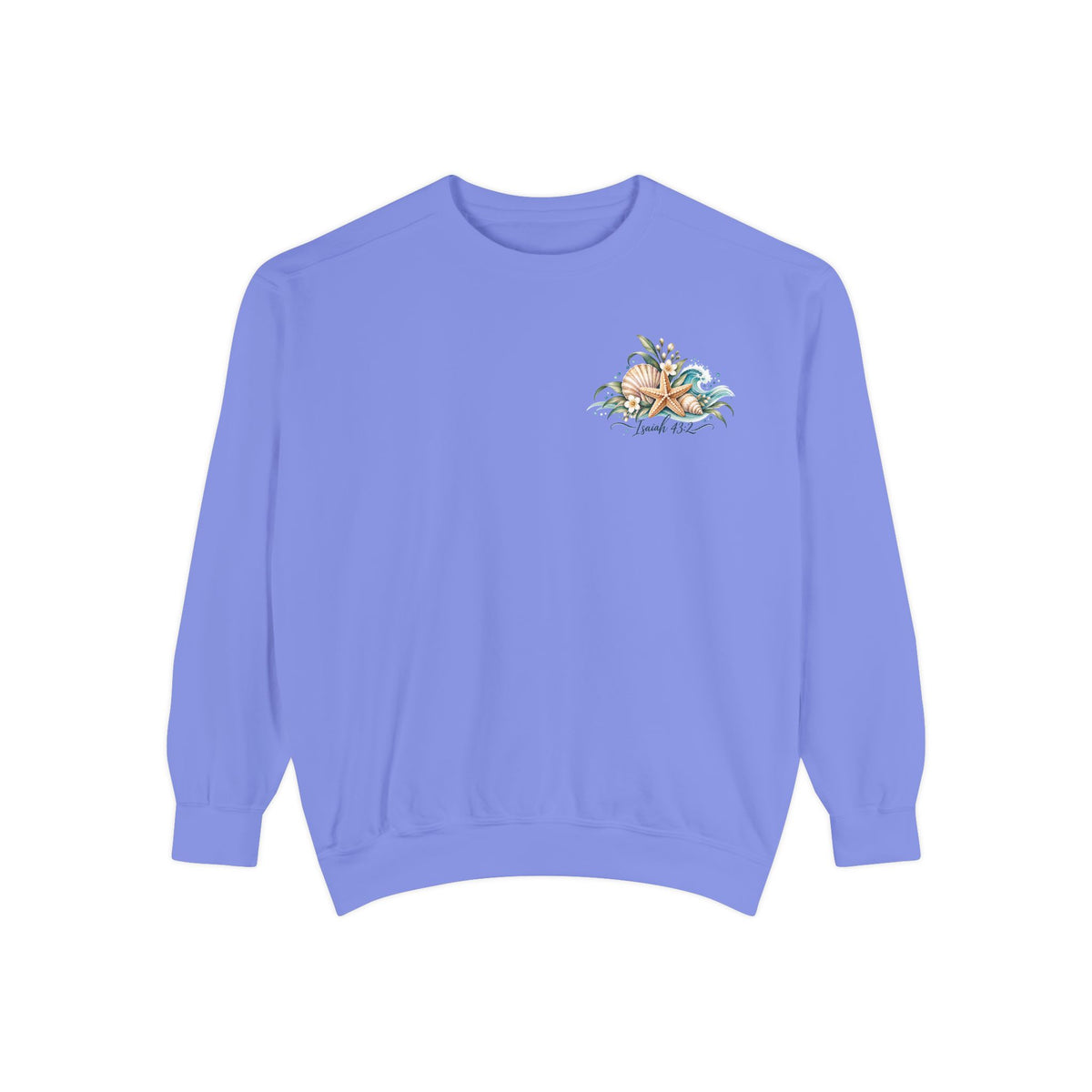 Deep Waters | Isaiah 43:2 Coastal Faith Crewneck