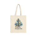 Hope Holds Me · Coastal Scripture Canvas Tote