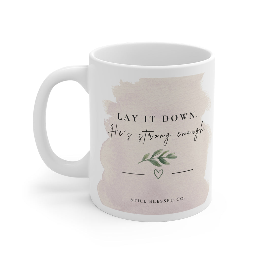 Not Made to Carry It Coffee Mug | Christian Encouragement Mug | Matthew 11:28 | Faith Coffee Cup | Christian Gift for Women | Still Blessed Co.