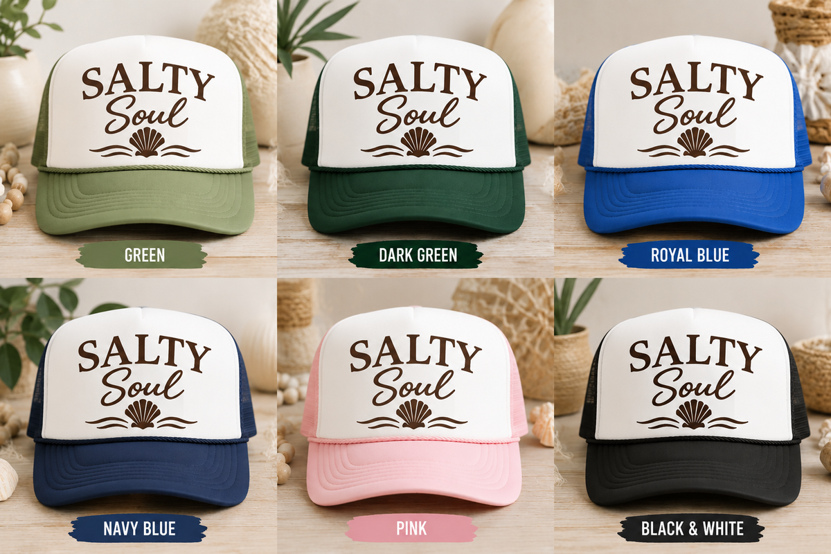 Salty Soul Coastal Foam Trucker Hat | Otto Cap 39-165