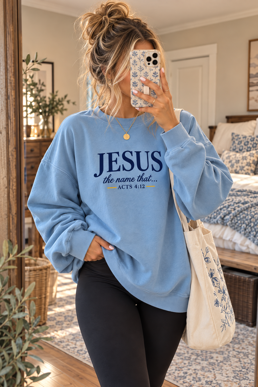 Jesus—the Name That Never Fails Comfort Colors Crewneck Sweatshirt