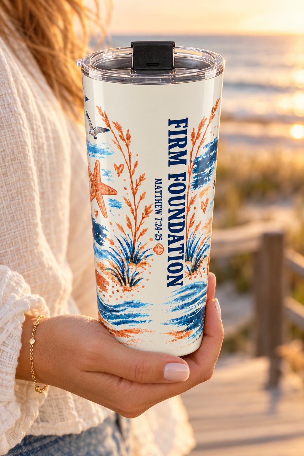 Built on You 20oz Tumbler — Faith-Based 'Firm Foundation' Insulated Travel Cup