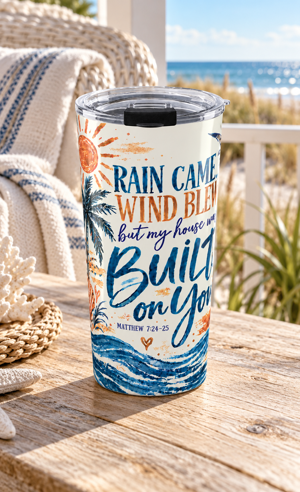 Built on You 20oz Tumbler — Faith-Based 'Firm Foundation' Insulated Travel Cup