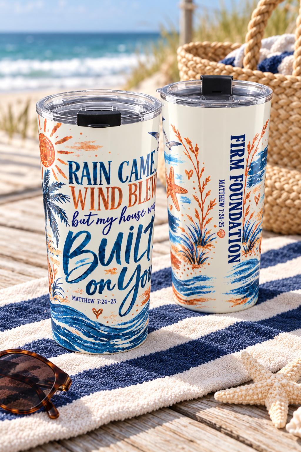 Built on You 20oz Tumbler — Faith-Based 'Firm Foundation' Insulated Travel Cup