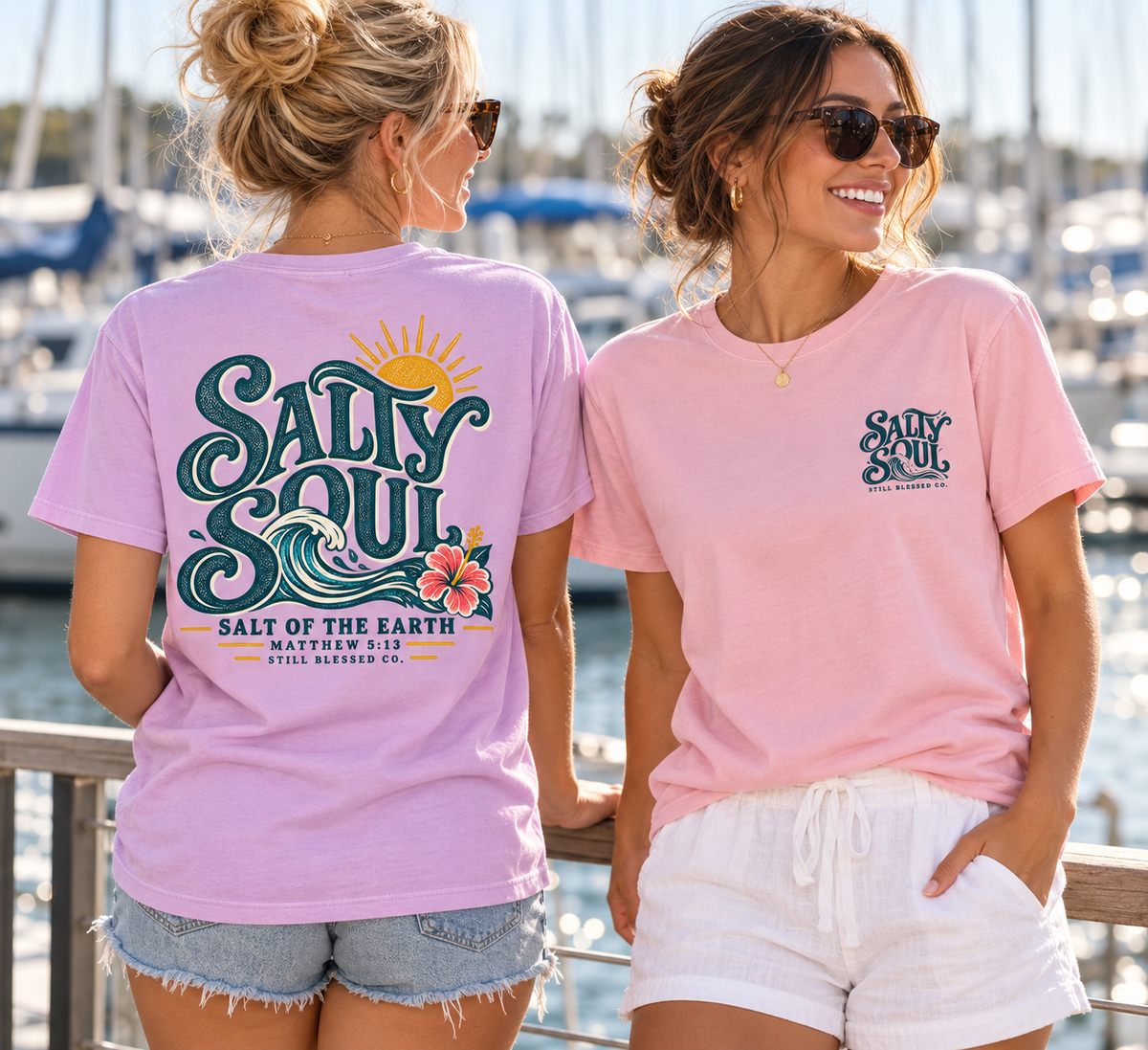 Salty Soul Coastal Faith Tee | Comfort Colors