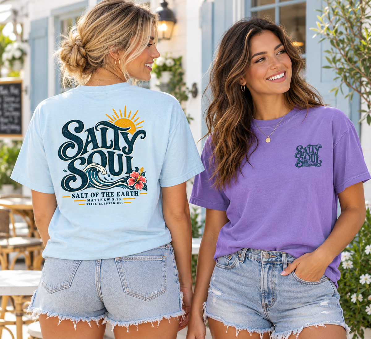 Salty Soul Coastal Faith Tee | Comfort Colors