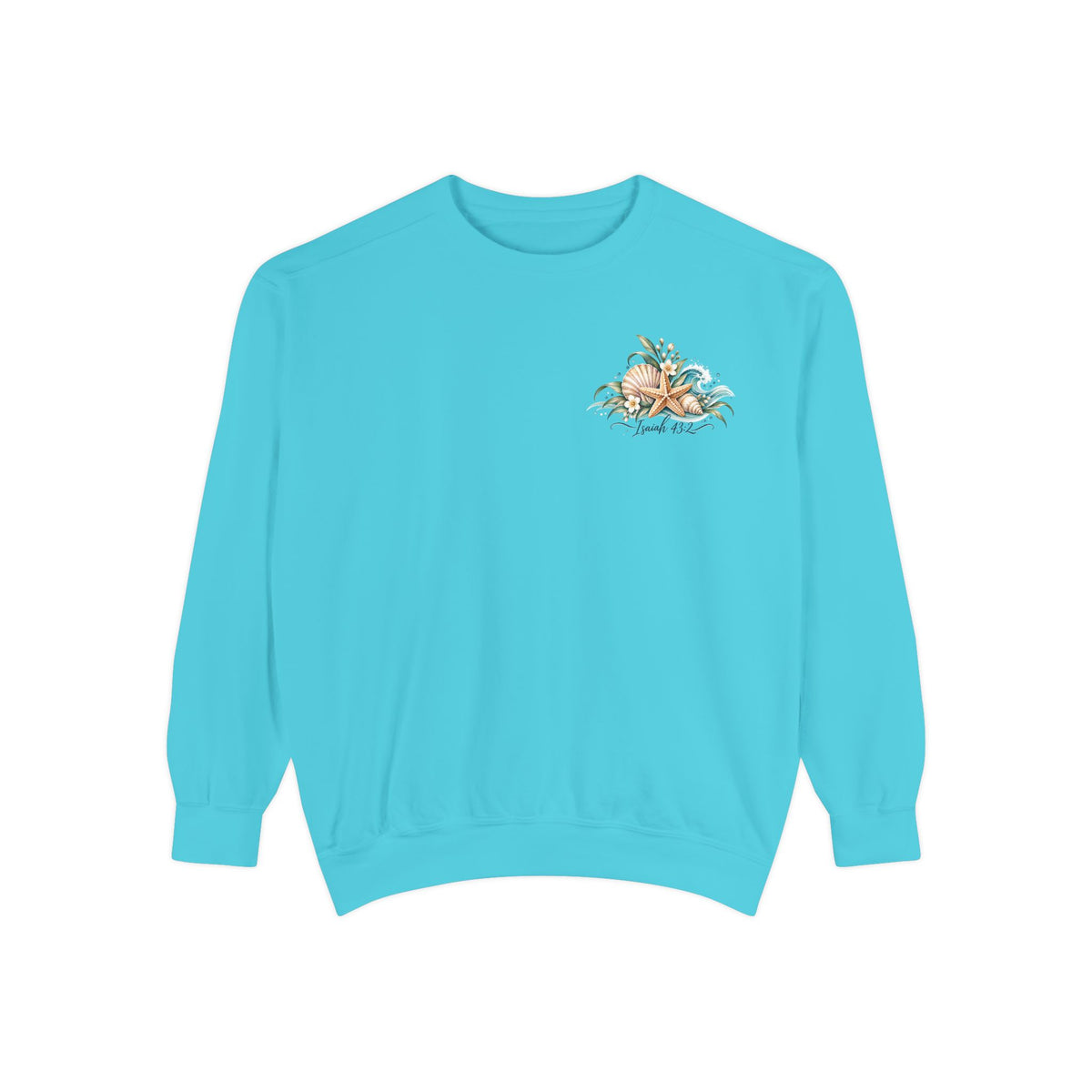 Deep Waters | Isaiah 43:2 Coastal Faith Crewneck