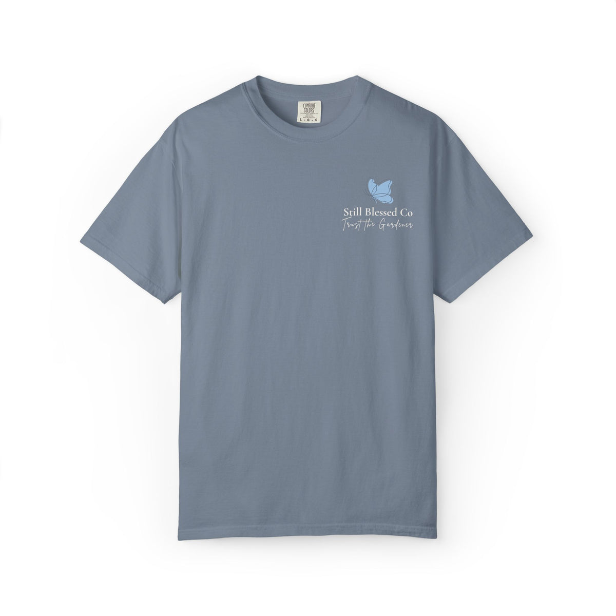 Blooming in God’s Timing Comfort Colors® Tee | Christian Floral Front & Back Shirt | Faith-Inspired Gift for Her