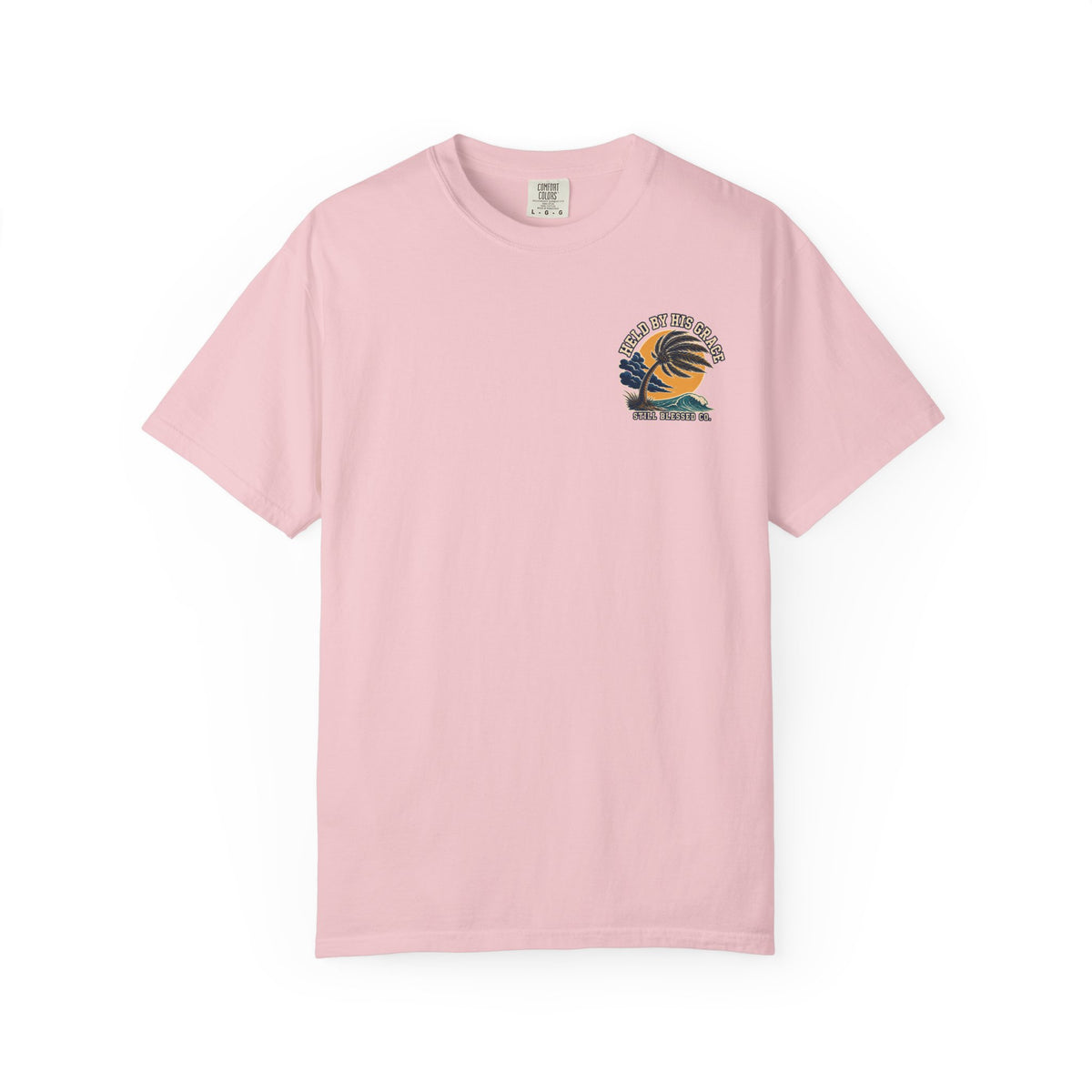 Bent by the Storm, Held by His Grace Comfort Colors® Tee | Coastal Christian Shirt | Women’s Faith Graphic T-Shirt