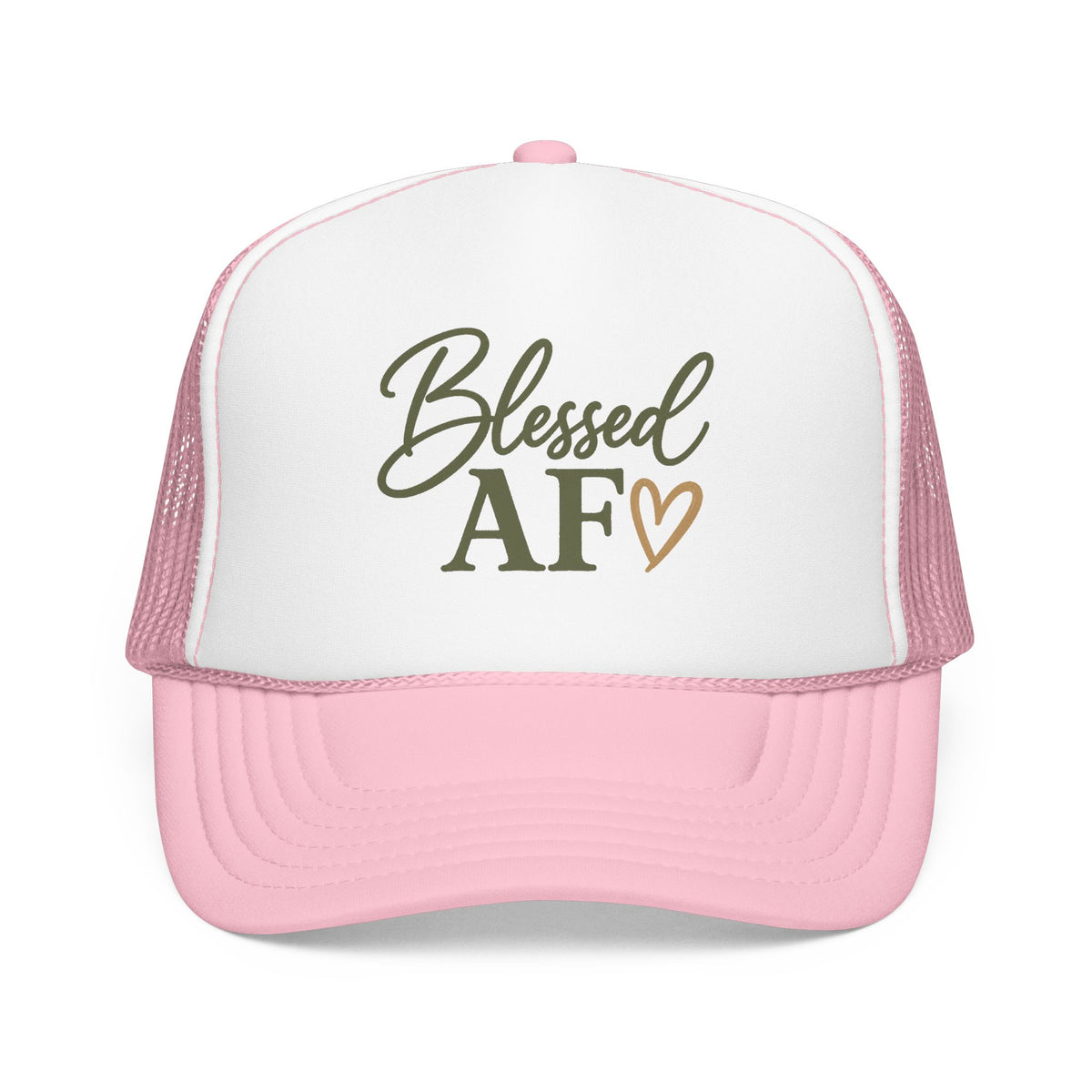 Blessed AF™ Women's Trucker Hat | Boutique Christian Snapback | Coastal Faith Hat | Still Blessed Co.  AF = Abundantly Favored ✨