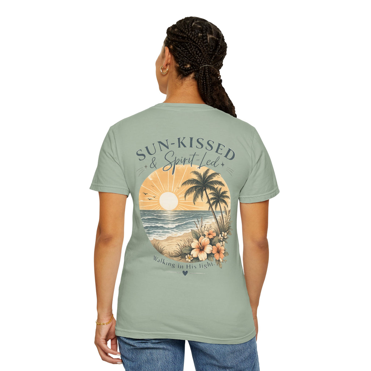 Sun-Kissed & Spirit-Led | Christian Coastal Comfort Colors® T-Shirt